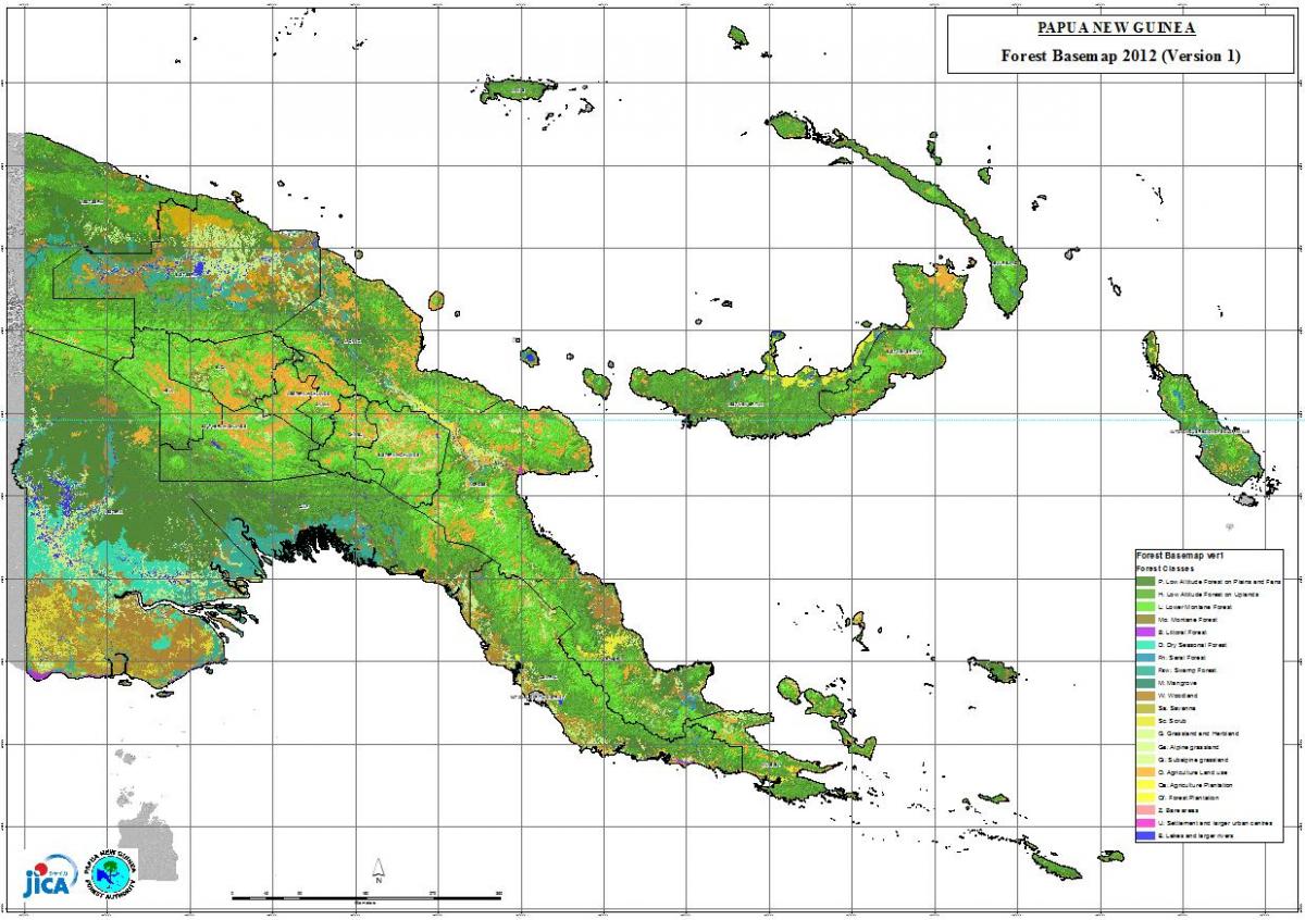 carte de la papouasie-nouvelle-guinée climat