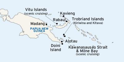 Carte de alotau papouasie-nouvelle-guinée
